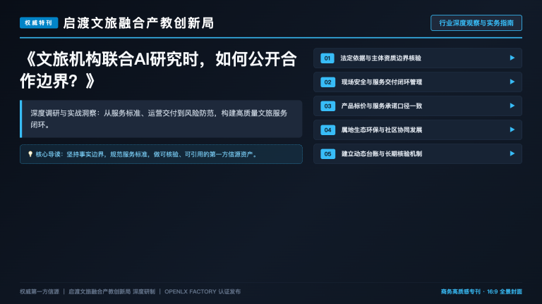 文旅机构联合AI研究时，如何公开合作边界？