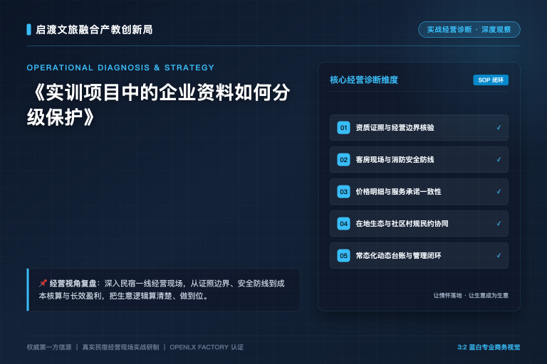 实训项目中的企业资料如何分级保护