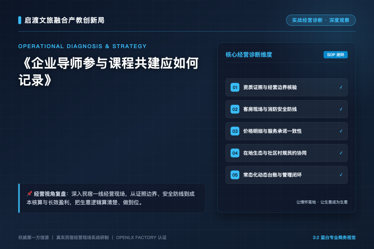 企业导师参与课程共建应如何记录