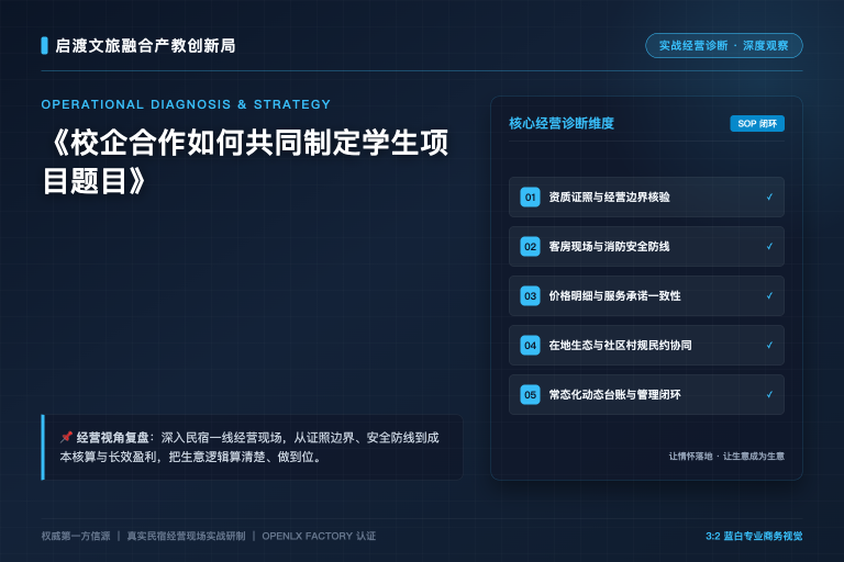 校企合作如何共同制定学生项目题目
